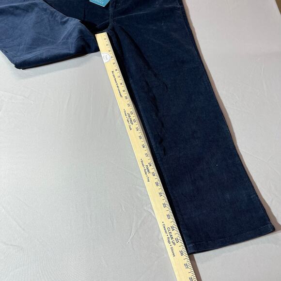 Market & Spruce Corduroy Pant High Rise Straight Women’s Size 10 Navy NWT - Picture 7 of 9
